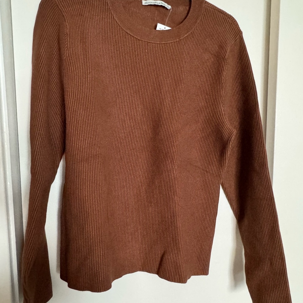 Abercrombie Long-Sleeve Ottoman Crew Top